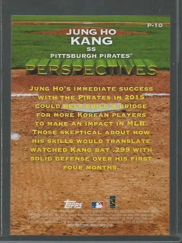2016 Topps Perspectives #P-10 Jung Ho Kang NM-MT Pirates ID:12115 - Trading Cards