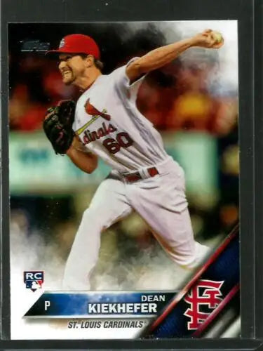 2016 Topps Update US2 Dean Kiekhefer baseball card with original gloss, NM-MT condition