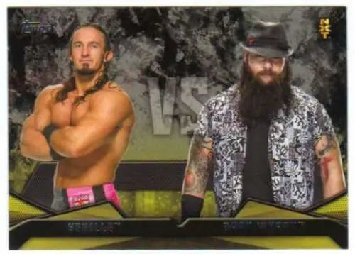 Topps WWE Then Now Forever Rivalries NXT Bray Wyatt vs Neville original gloss trading card