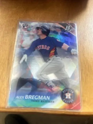 Alex Bregman sports trading card 2017 Bowman Platinum RC 75 collectible image