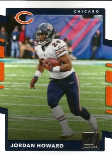 Jordan Howard football card from 2017 Donruss #100 in original gloss condition