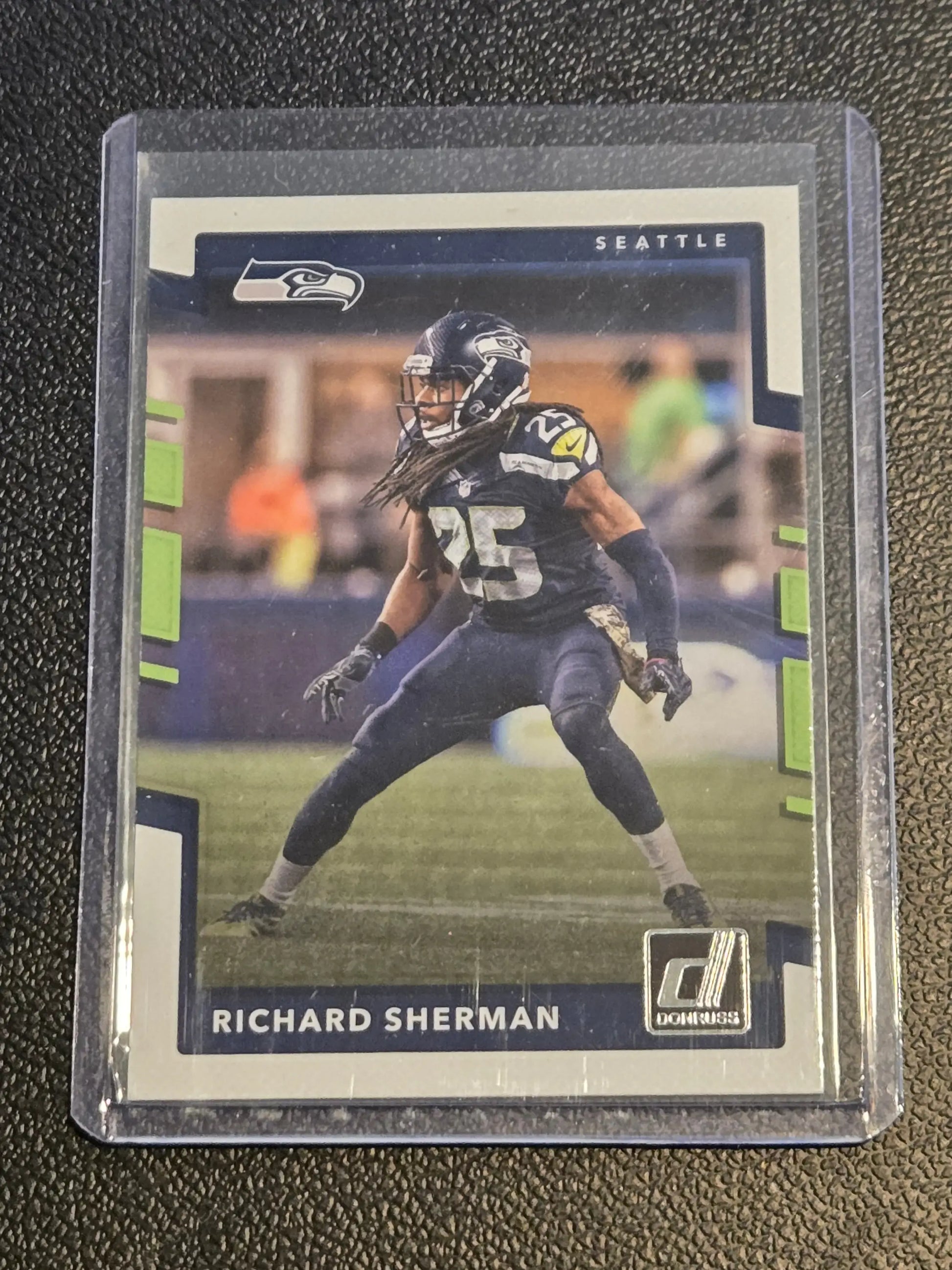 Richard Sherman football card from 2017 Donruss #4 for sports collectibles