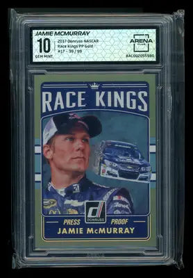 2017 Donruss NASCAR Race Kings Press Proof Gold Jamie McMurray RK-17 39/99 AC 10