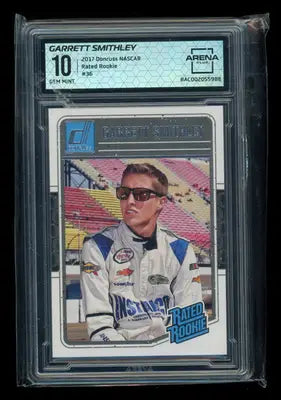 2017 Donruss NASCAR Rated Rookie Garrett Smithley #36 Racing Arena Club 10