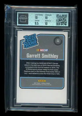 2017 Donruss NASCAR Rated Rookie Garrett Smithley #36 Racing Arena Club 10
