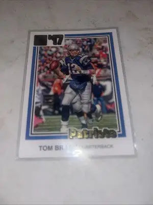 Tom Brady football card from the 2017 Donruss Tom Brady collection