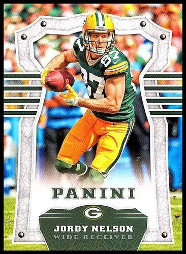 Original gloss Jordy Nelson football card 2017 Panini NM-MT Packers ID 5397
