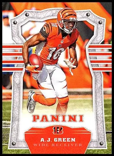 Original gloss A.J. Green football card green nm-mt Bengals 2017 Panini #6
