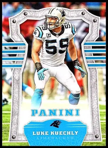 Original gloss Luke Kuechly football card 2017 Panini NM-MT Panthers ID 5399