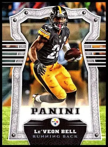 Original gloss Le’Veon Bell football card 2017 Panini NM-MT Steelers Simply Sandoval