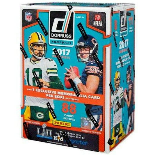2017 Donruss Football blaster box with exclusive memorabilia inside