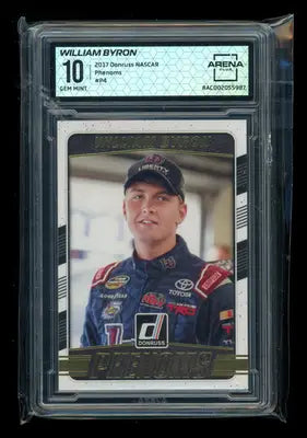2017 Panini Donruss NASCAR Phenoms William Byron #P4 Racing Arena Club 10