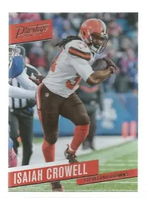 2017 Panini Prestige #128 Isaiah Crowell NM-MT Browns football card with original gloss