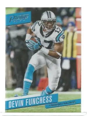 2017 Panini Prestige #143 Devin Funchess Football trading card with original gloss condition