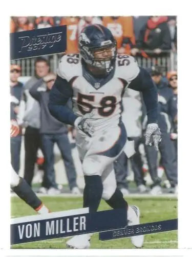 Von Miller 2017 Panini Prestige #191 football card in original gloss from Broncos collection
