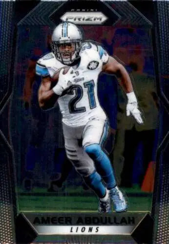 Ameer Abdullah 2017 Panini Prizm #125 trading card with original gloss finish