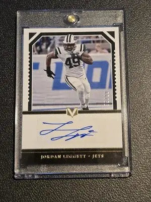 Jordan Leggett Vertex autographed football card from 2017 Panini Vertex #VS-JL