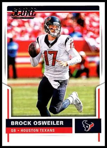 Score football trading card of quarterback Brock Osweiler, part of Mosley NM-MT Ravens set