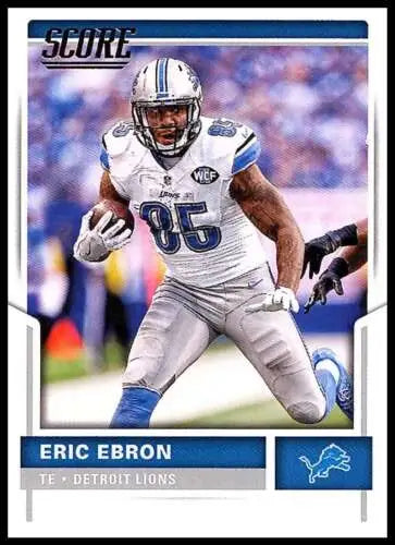 Eric Ebron football card from 2017 Score #176 original gloss NM-MT Lions Simply Sandoval