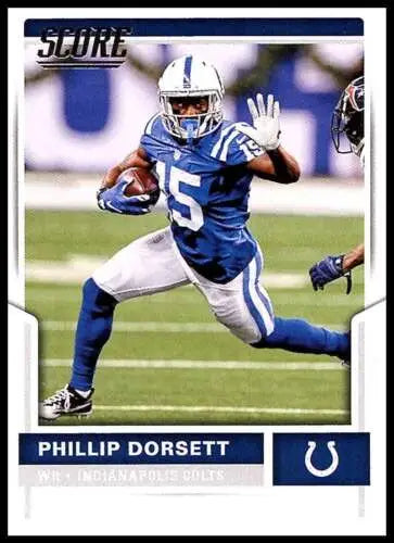 Phillip Dorsett football card 2017 Score #182 NM-MT Colts original gloss Simply Sandoval