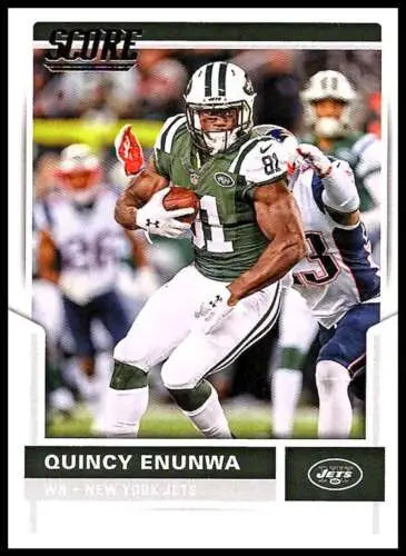 2017 Score #95 Quincy Enunwa NM-MT NY Jets card with original gloss finish