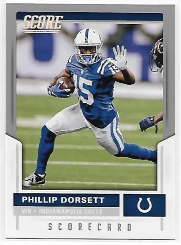 2017 Score Scorecard #182 Phillip Dorsett NM-MT Colts original gloss football card