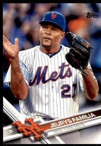 Jeurys Familia baseball card 2017 Topps NM-MT with original gloss Mets ID 19764