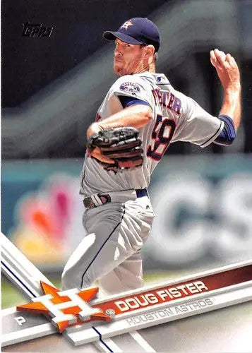 Original gloss baseball card featuring Doug Fister NM-MT from 2017 Topps #330
