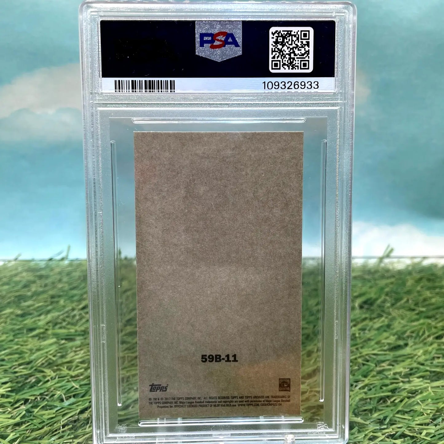 Graded trading card of Nolan Ryan from 2017 Topps Archives 1959 Bazooka series