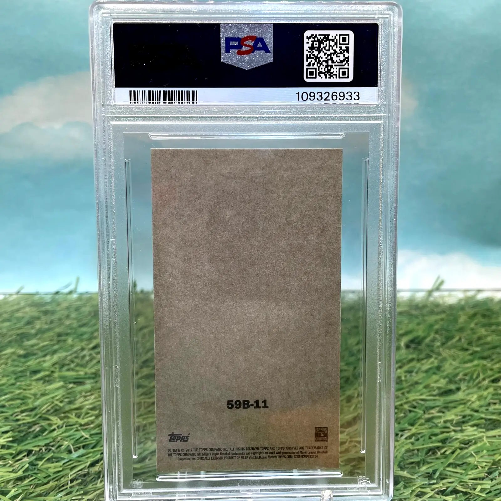 Graded trading card of Nolan Ryan from 2017 Topps Archives 1959 Bazooka series