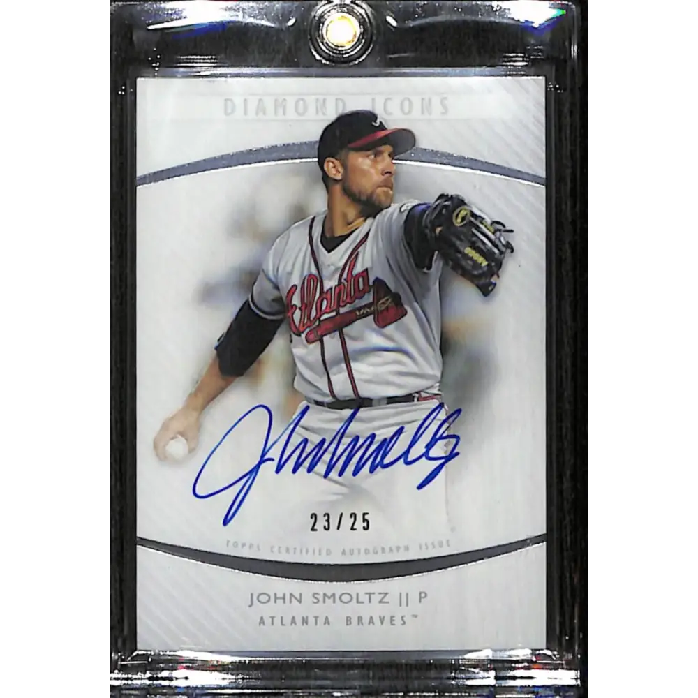 2017 Topps Diamond Icons #AU-JS John Smoltz NM-MT Auto 23/25 Atlanta Braves Baseball Card