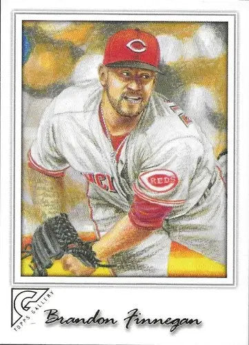 2017 Topps Gallery Brandon Finnegan baseball card with original gloss Reds ID 5378