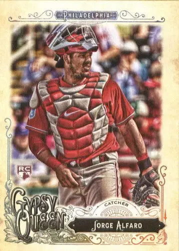 2017 Topps Gypsy Queen Jorge Alfaro rookie baseball card Phillies ID 19455