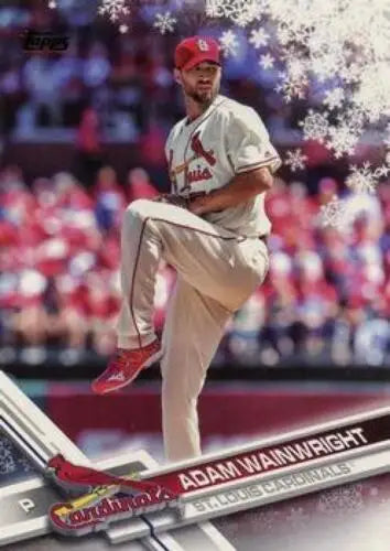 2017 Topps Holiday #HMW152 Adam Wainwright NM-MT Cardinals baseball card original gloss