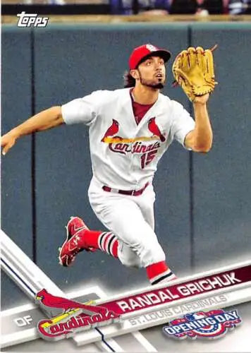 Randal Grichuk 2017 Topps Opening Day baseball card featuring original gloss NM-MT