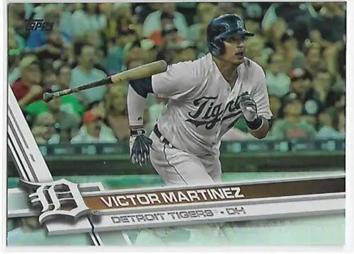 Victor Martinez 2017 Topps Rainbow Foil baseball card with original gloss finish