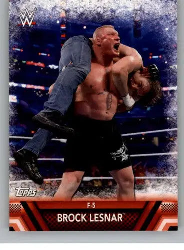 2017 Topps Then Now Forever Finishers and Signature Moves #F-3 Brock Les ID:3385 - Trading Card
