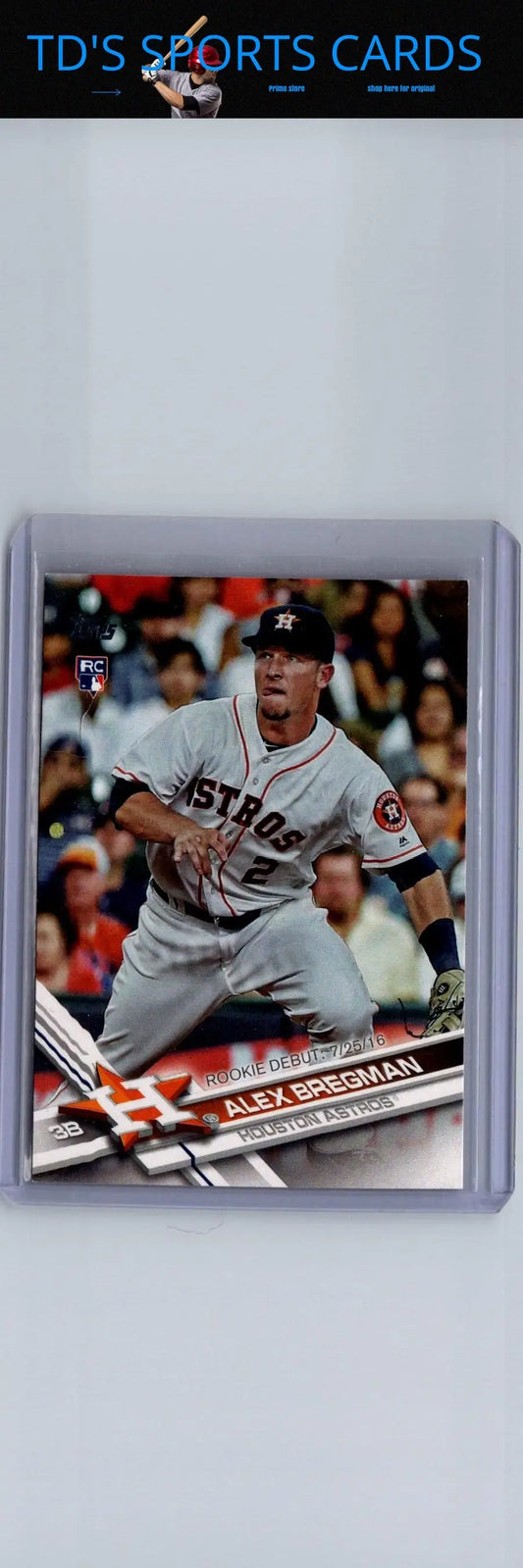 Alex Bregman baseball card 2017 Topps Update US150 Alex Bregman collectible