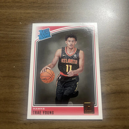 Trae Young 2018-19 Donruss Rated Rookie Card RC #198 Hawks collectible sports card