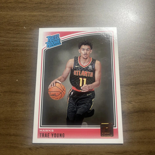 Trae Young 2018-19 Donruss Rated Rookie Card RC #198 Hawks collectible sports card