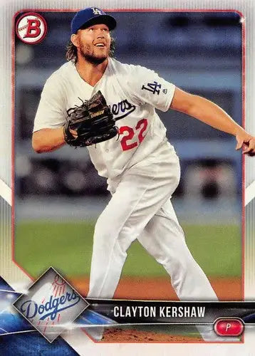 2018 Bowman #64 Clayton Kershaw NM-MT Dodgers - Trading Cards