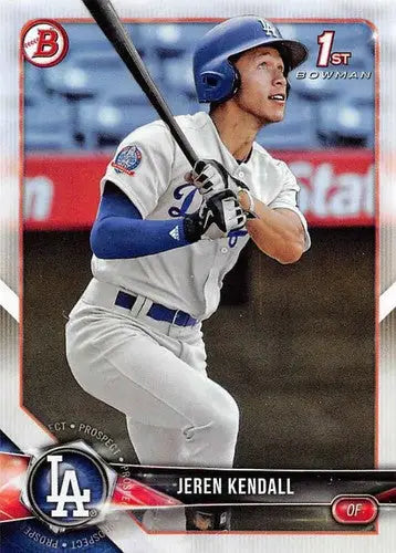 2018 Bowman Prospects #BP23 Jeren Kendall NM-MT Dodgers - Trading Cards