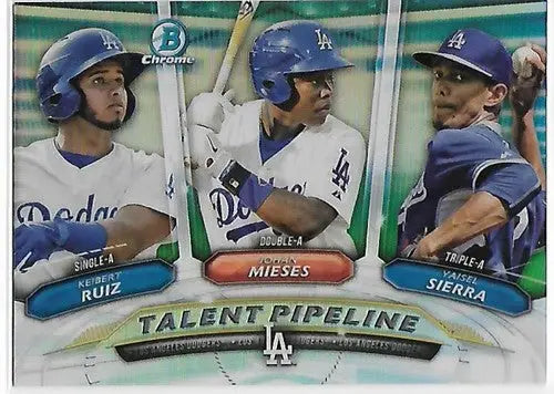 2018 Bowman Talent Pipeline #TP-LAD Yaisel Sierra/Johan Mieses/Keibert Ruiz NM-M - Trading Cards