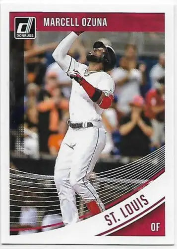 Marcell Ozuna baseball card 2018 Donruss #134 original gloss NM-MT Cardinals