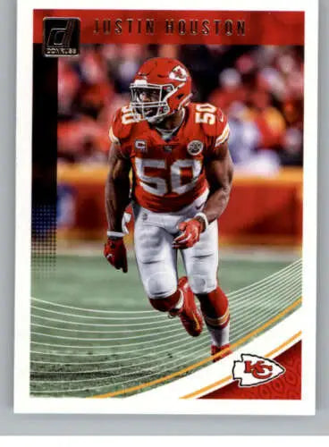 Justin Houston 2018 Donruss #143 NM-MT Chiefs football card with original gloss