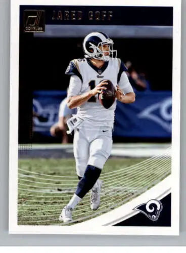 Jared Goff football card 2018 Donruss #147 NM-MT original gloss LA Rams Simply Sandoval