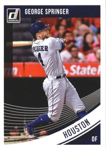 2018 Donruss #168 George Springer NM-MT Astros ID:10678 - Baseball Card