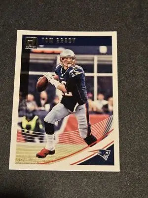 Tom Brady football card from 2018 Donruss featuring Tom Brady of the New England Patriots