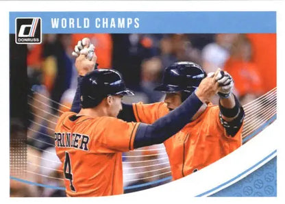 2018 Donruss #218 Carlos Correa/George Springer NM-MT Astros ID:10887