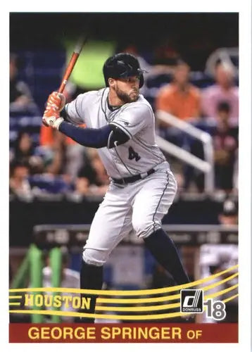 2018 Donruss #240 George Springer NM-MT Astros Retro 1984 ID:10523 - Trading Card